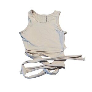 Live The Process Ballet Mother of Pearl Cream Top Women's X-Small XS